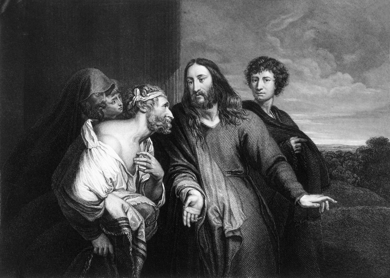 Jesus sa: Var det inte tio rena men var är nio, mitten av 1800-talet. av W. H. Egleton