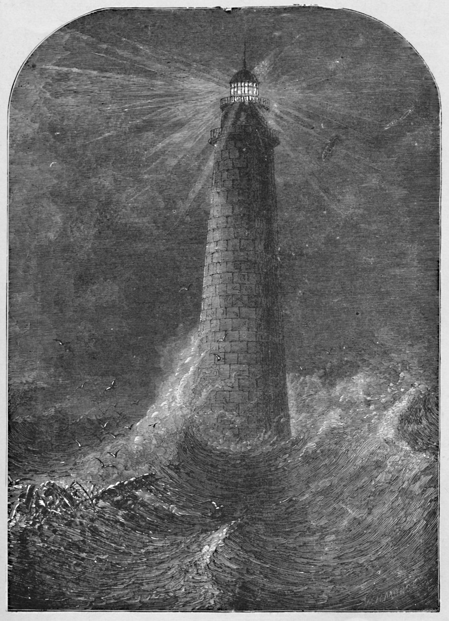 Minots Ledge Light-House, Massachusetts, 1877, 1883 av W. H. Morse