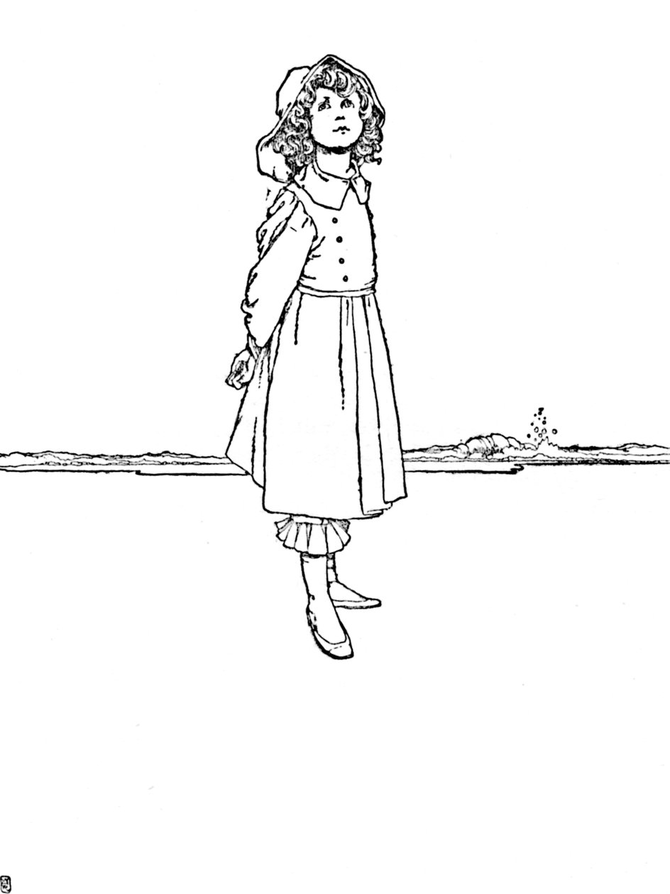 Och Karen var väldigt snyggt klädd, c1930 av William Heath Robinson