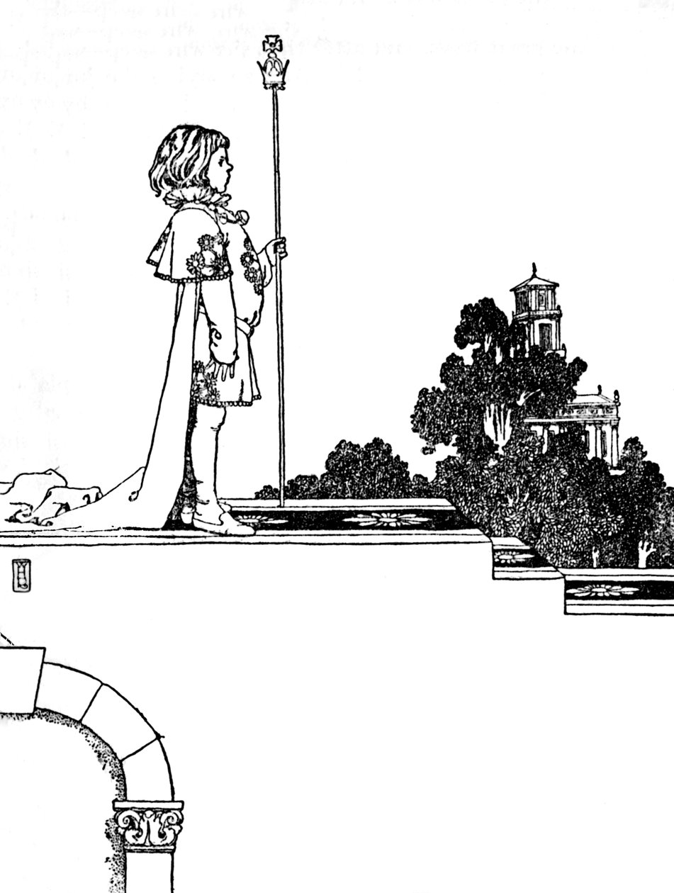 Och ju närmare de var dörren desto stoltare såg de ut, c1930 av William Heath Robinson
