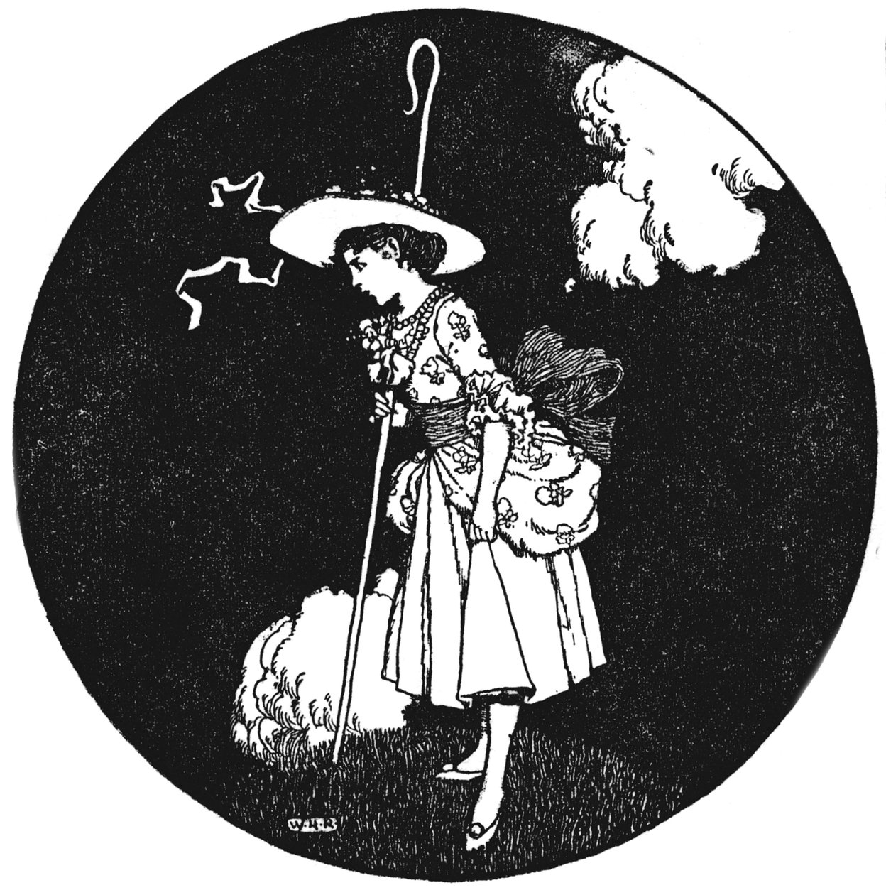 Herdinnan och skorstensfejaren, c1930 av William Heath Robinson