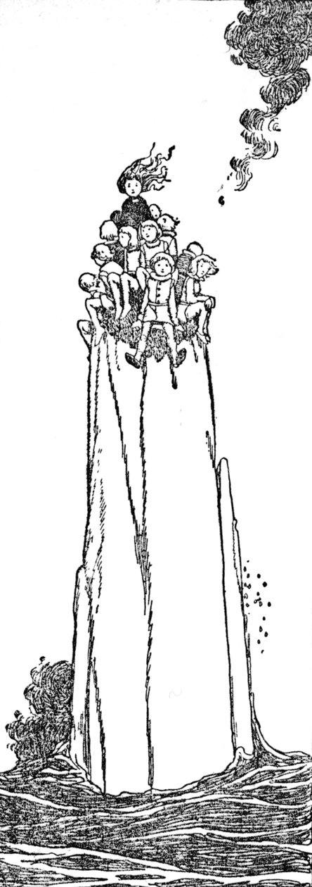 Det fanns bara plats för henne och dem, c1930 av William Heath Robinson