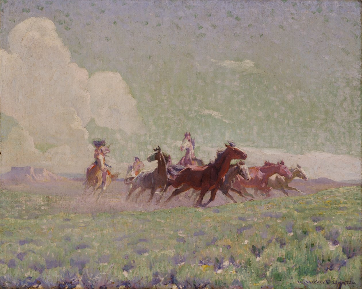 Fiendernas hästar, ca. 1912-1920. av W. Herbert Dunton