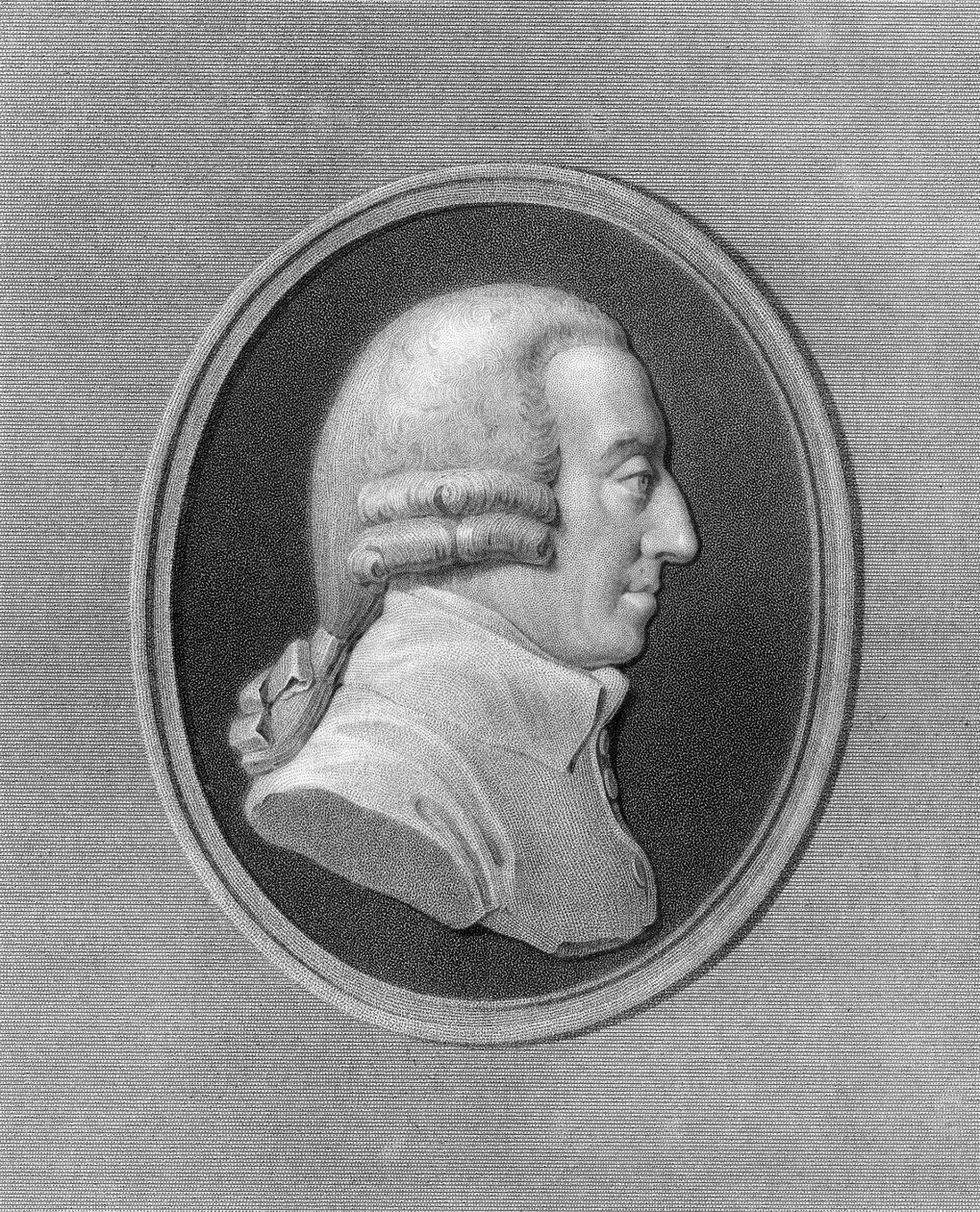 Adam Smith, skotsk filosof och ekonom från 1700-talet, 1836. av W. Holl