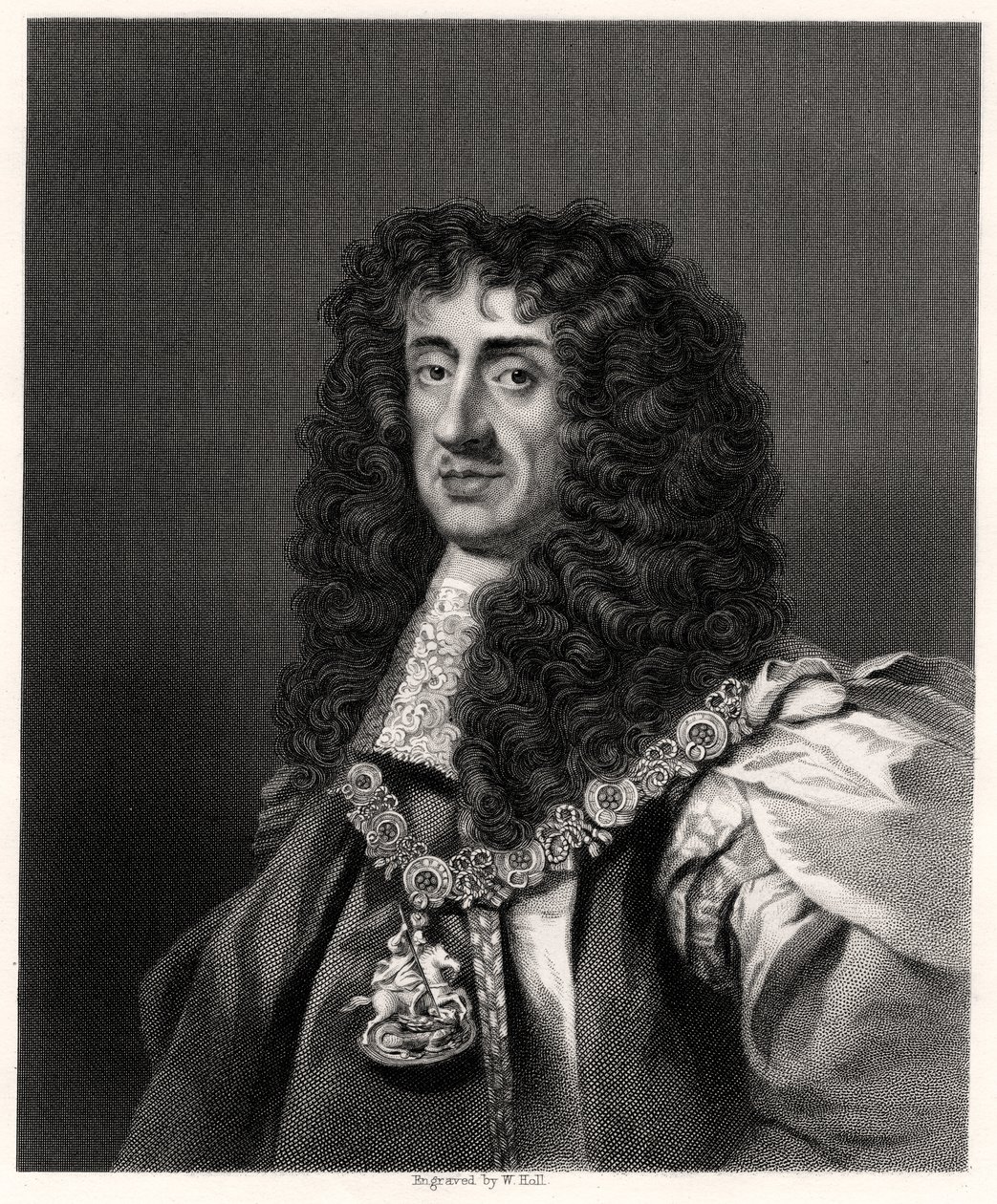 Karl II, kung av Storbritannien och Irland, 1800-talet. av W. Holl