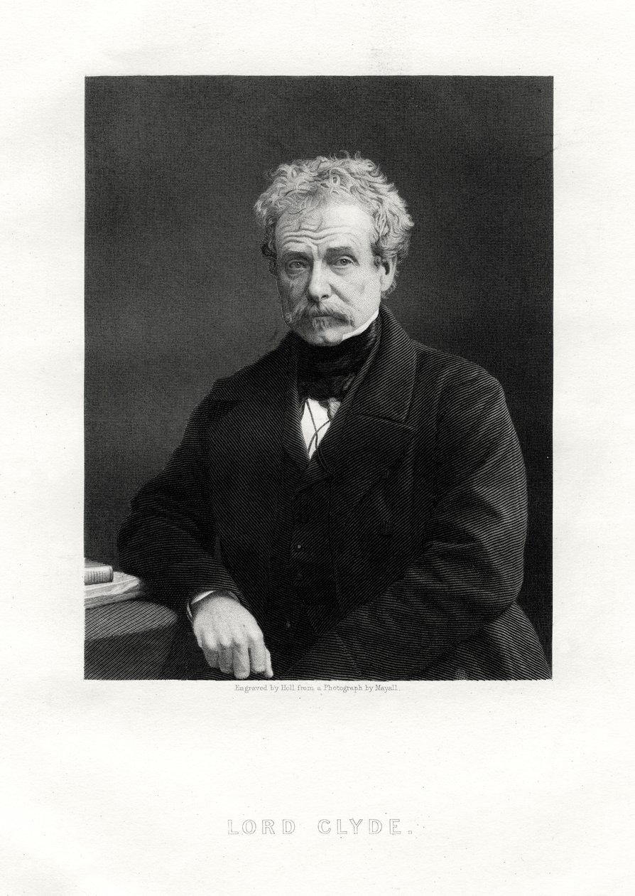 Colin Campbell, 1st Baron Clyde, skotsk soldat, 1800-talet av W. Holl