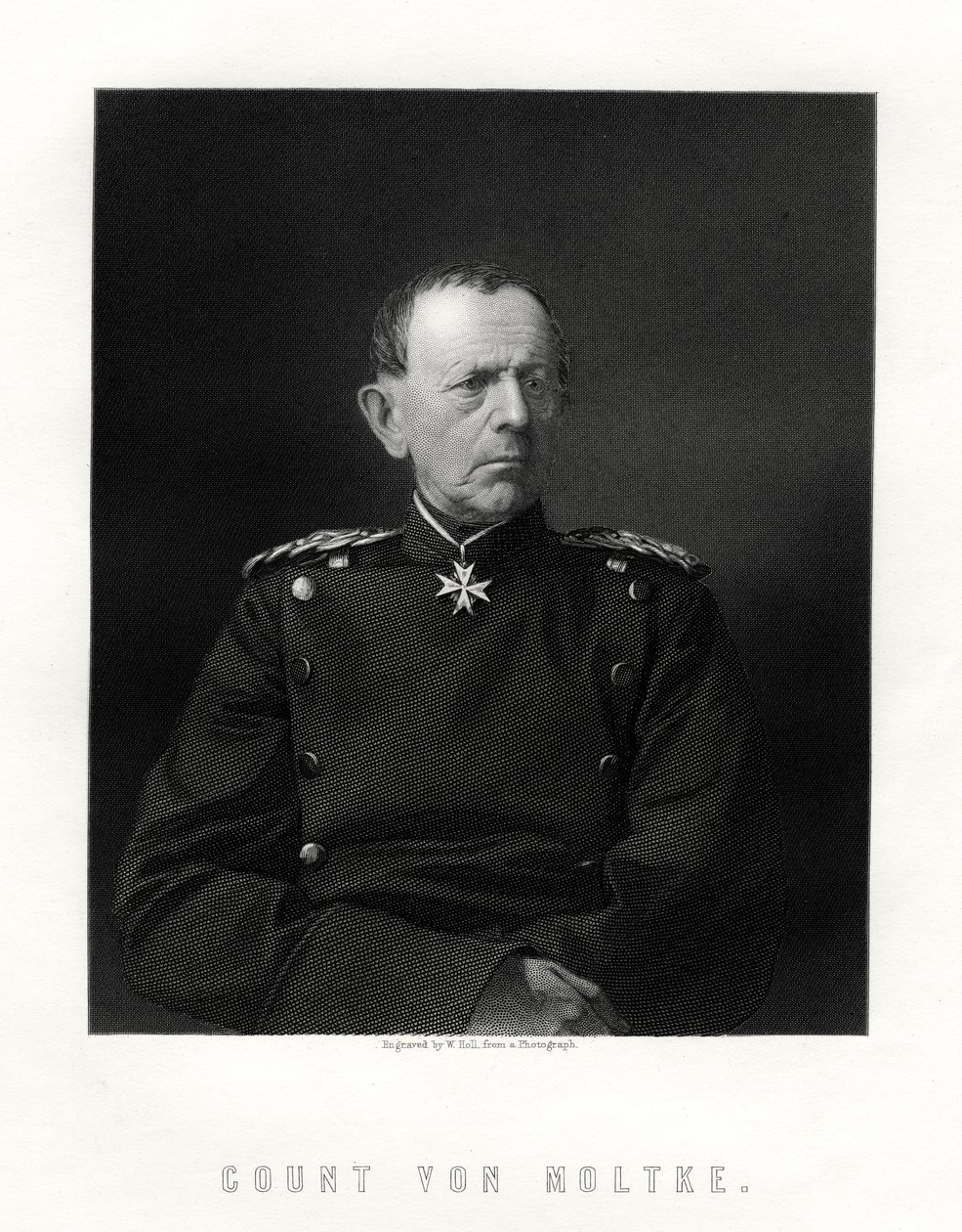 Greve von Moltke, 1800-1891, berömd tysk fältmarskalk, 1800-talet av W. Holl