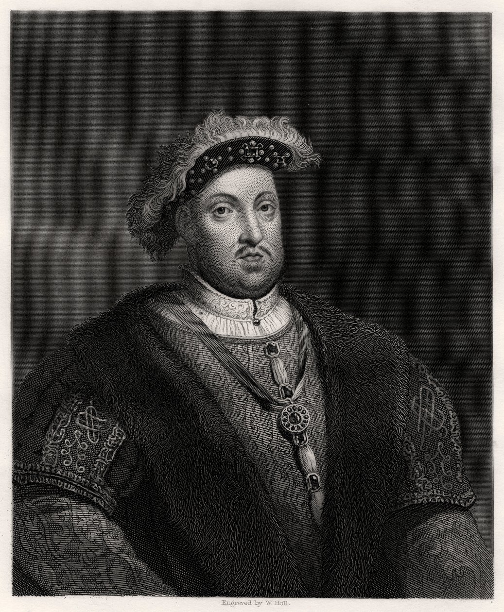 Henrik VIII, kung av England och Irland, 1800-talet av W. Holl