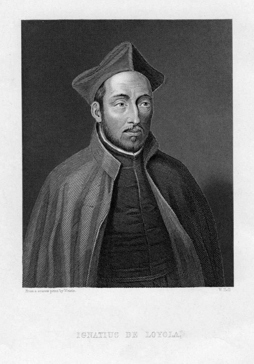 Ignatius av Loyola, överordnad general för Jesu sällskap av W. Holl