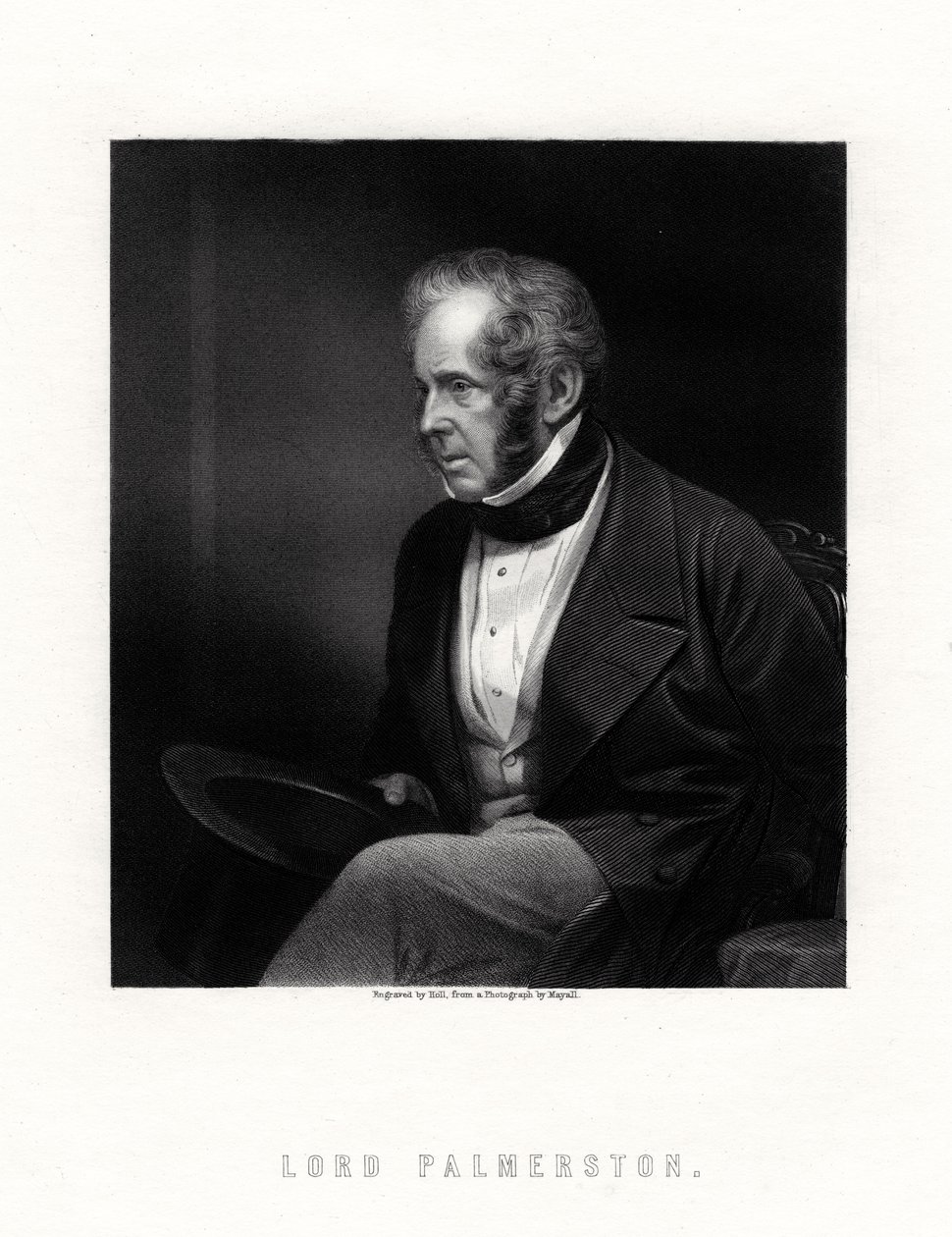 Lord Palmerston, brittisk premiärminister, 1800-talet. av W. Holl