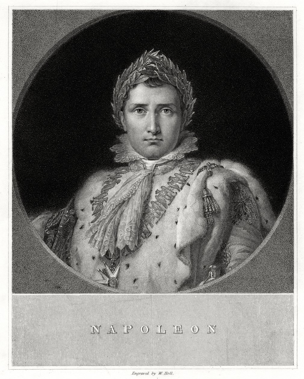 Napoleon Bonaparte, 1800-talet. av W. Holl