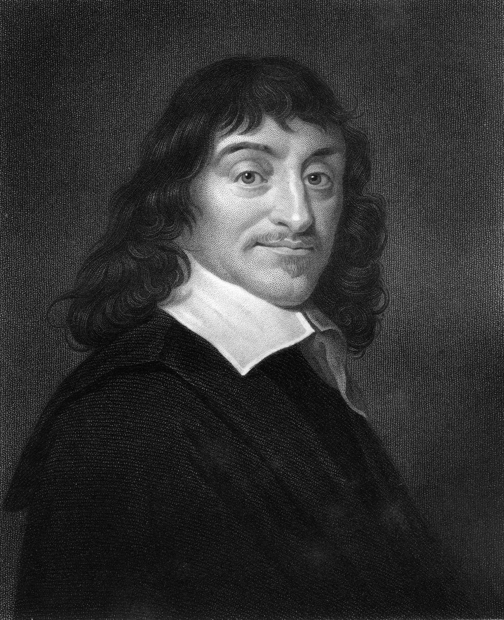 Rene Descartes, fransk 1600-talsfilosof och matematiker, 1836. av W. Holl