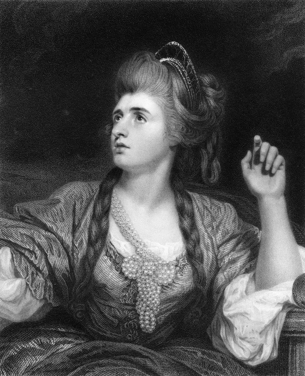 Sarah Siddons, engelsk tragisk skådespelerska, 1836. av W. Holl