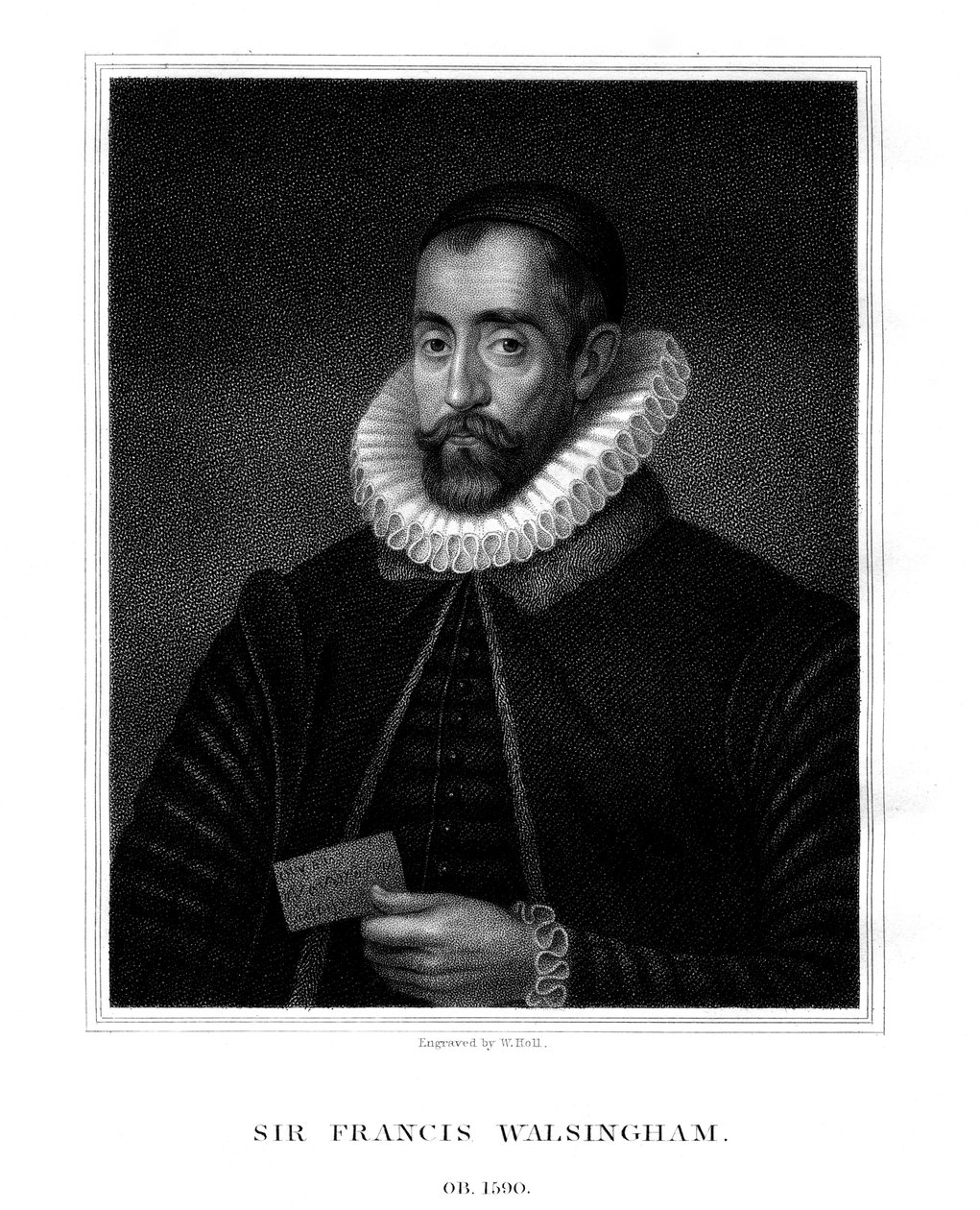 Sir Francis Walsingham, spionmästare för drottning Elizabeth I, 1824. av W. Holl