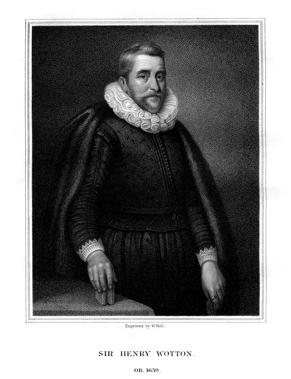 Sir Henry Wotton, engelsk författare och diplomat, 1824. av W. Holl