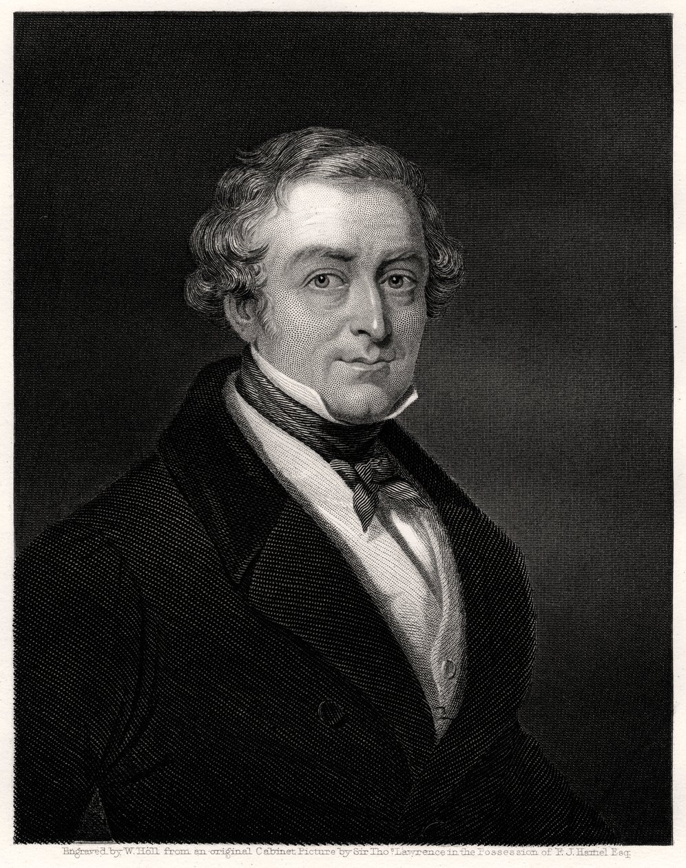 Sir Robert Peel, brittisk premiärminister, 1800-talet av W. Holl