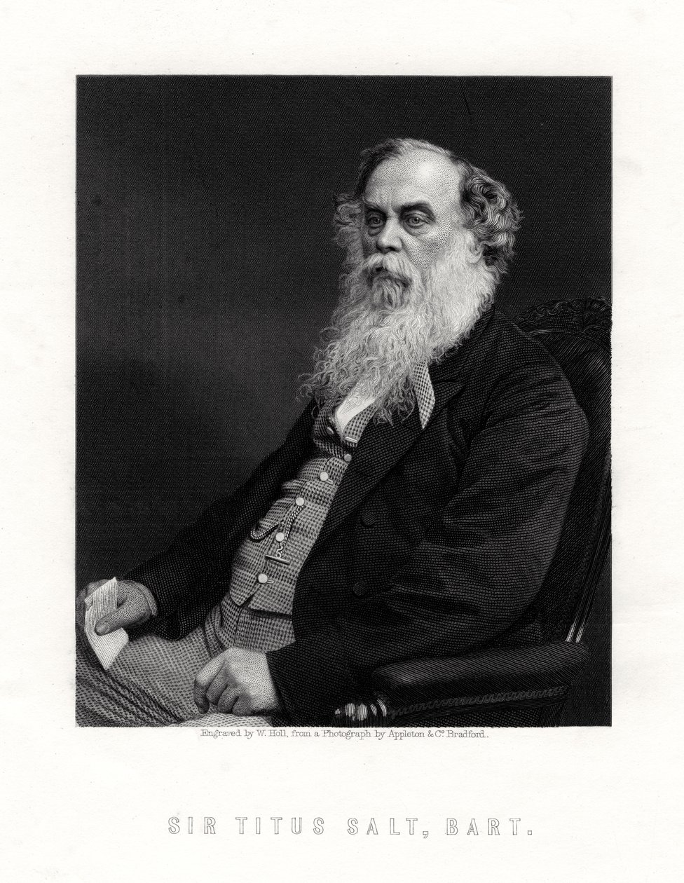 Sir Titus Salt, brittisk tillverkare och välgörare, 1800-talet. av W. Holl