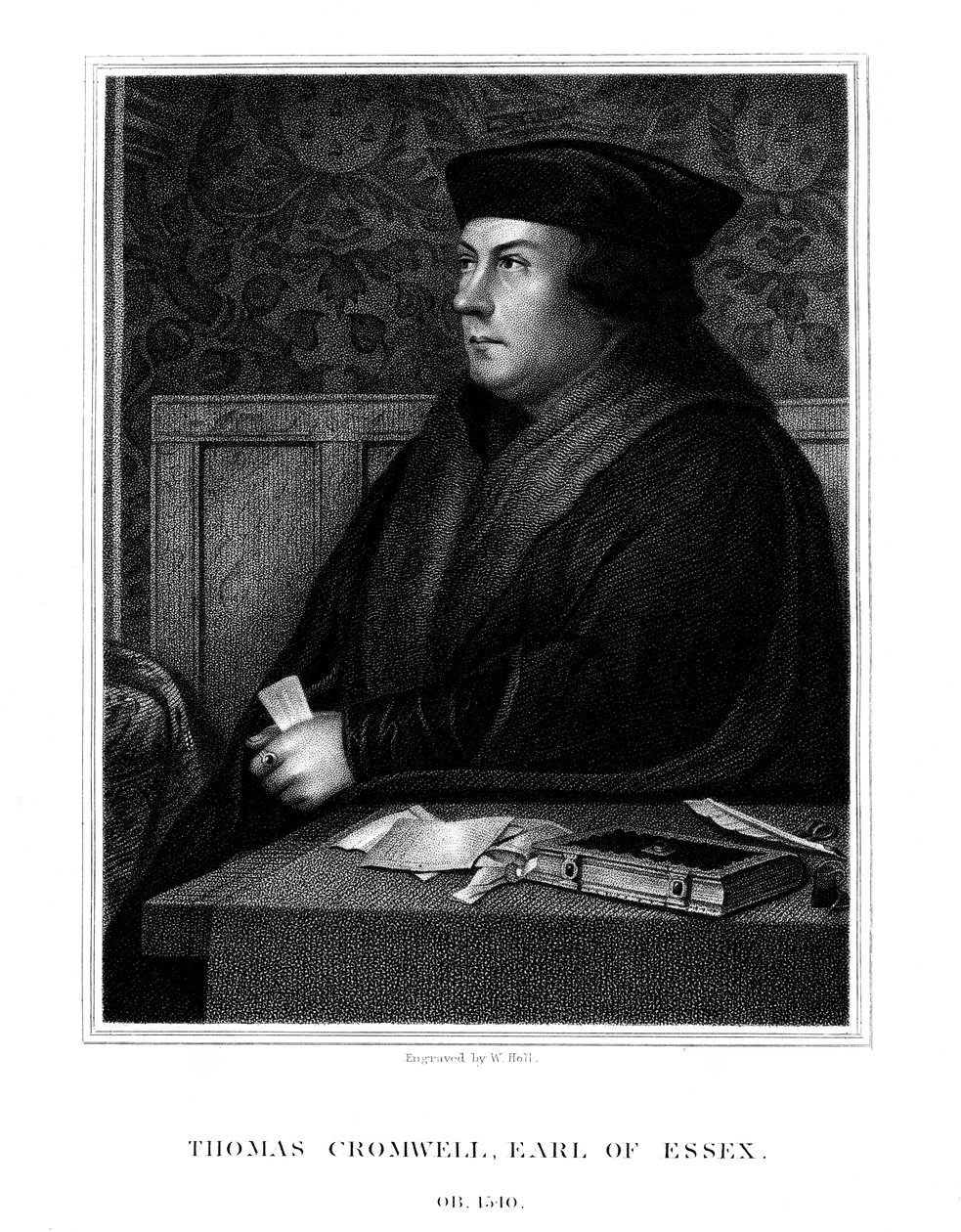 Thomas Cromwell, 1:e jarl av Essex, engelsk statsman, 1823. av W. Holl