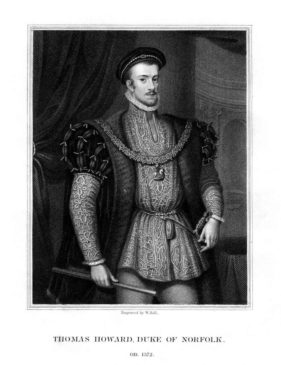 Thomas Howard, 4:e hertig av Norfolk och 1:e earl av Southampton, 1829. av W. Holl