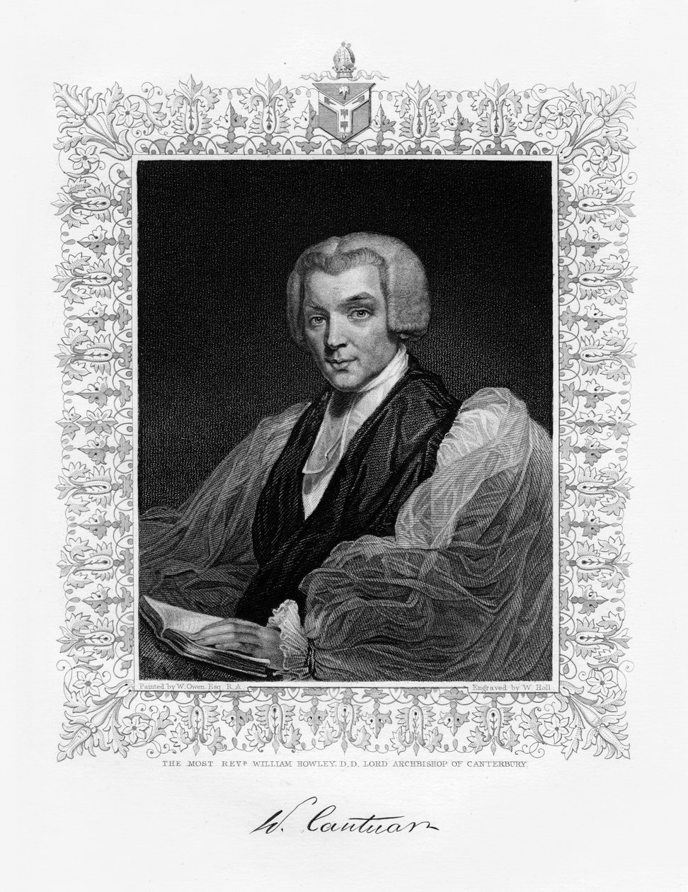 William Howley, ärkebiskop av Canterbury, 1800-talet. av W. Holl