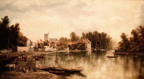 Utsikt över Twickenham, en av ett par av W. Howard