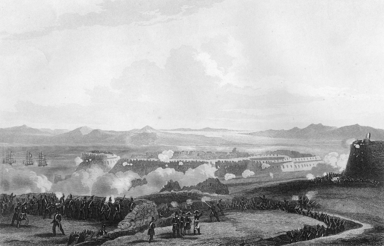 Attacken mot Bomarsund, under Krimkriget, 1854 1857. av W. Hulland