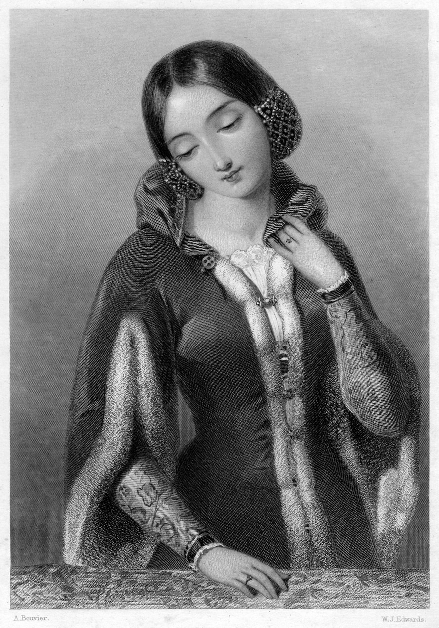 Anne av Böhmen, drottning gemål av Richard II av England. av W. J. Edwards