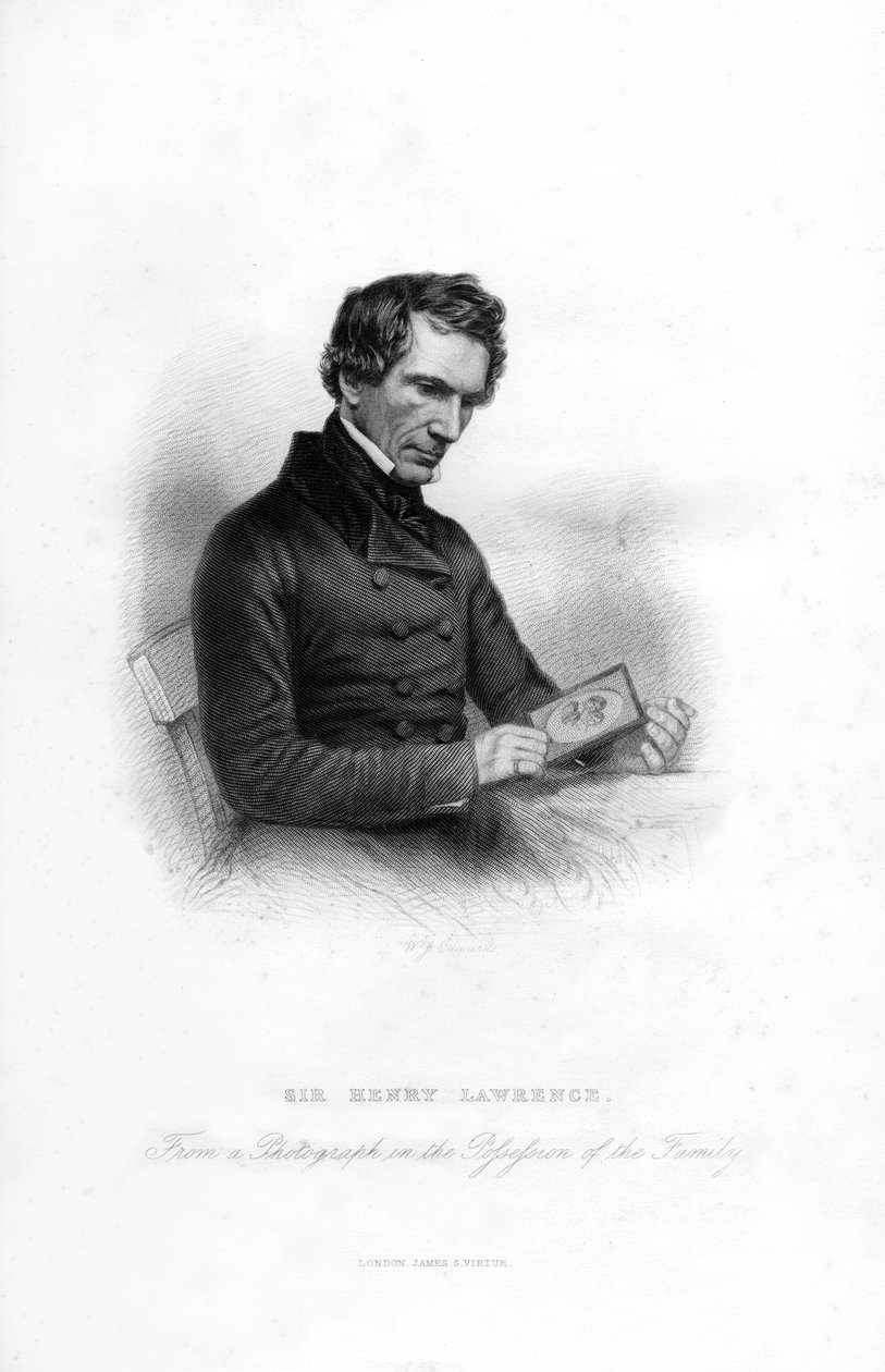 Sir Henry Montgomery Lawrence, 1806-1857, brittisk soldat och statsman i Indien, 1800-talet. av W. J. Edwards