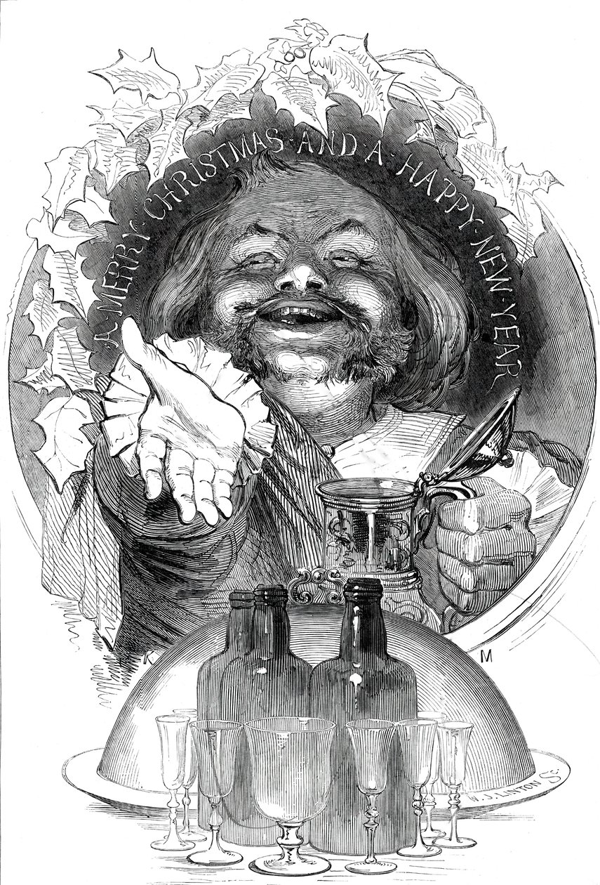 En god jul och ett gott nytt år, 1845. av W. J. Linton