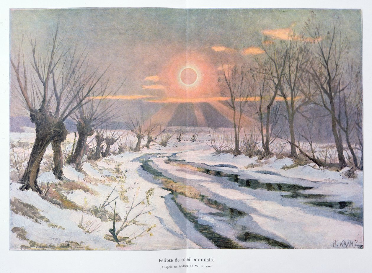 Annulär solförmörkelse, illustration från "L