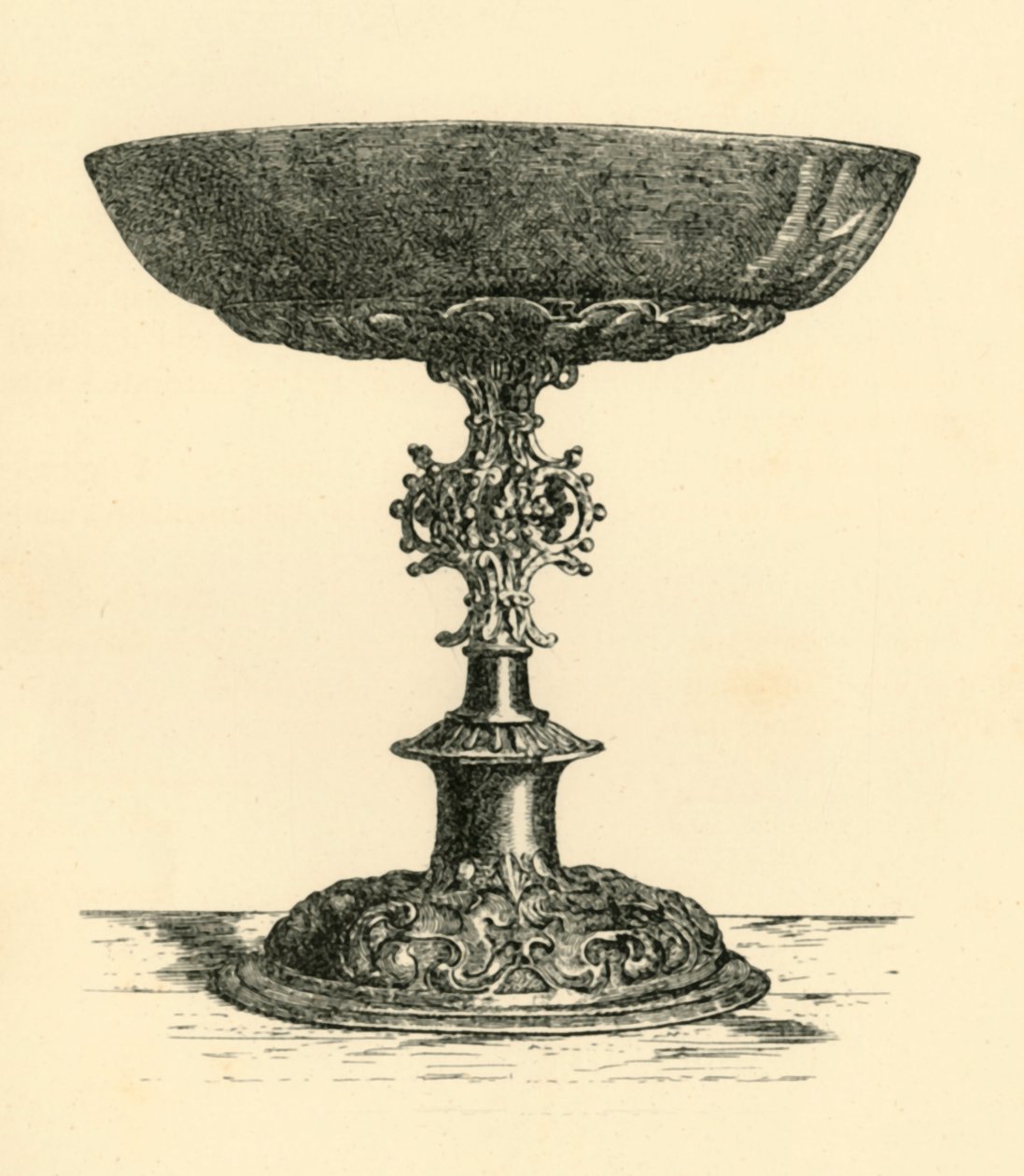 Silver tazza, tidigt 1600-tal, 1881. av W. M. McGill