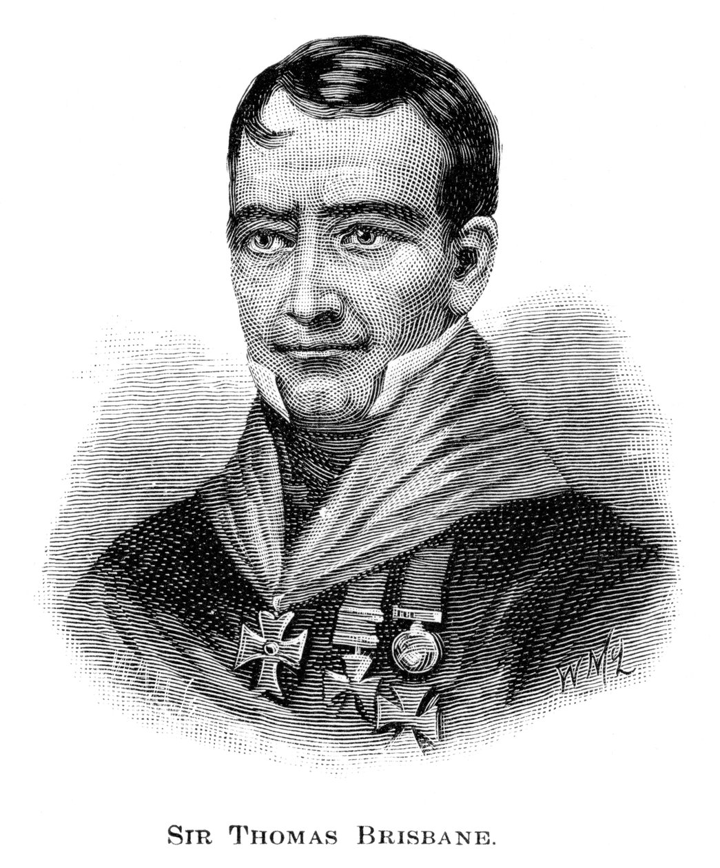 Sir Thomas Brisbane, brittisk soldat, kolonialguvernör och astronom, 1886. av W. Macleod