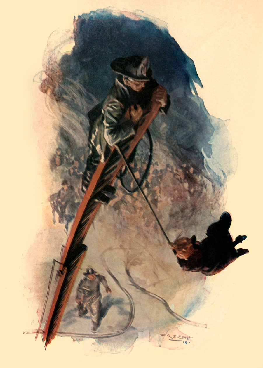 Gatans fulla bredd svängde The Pendent Figure, 1910. av W. R. S. Stott