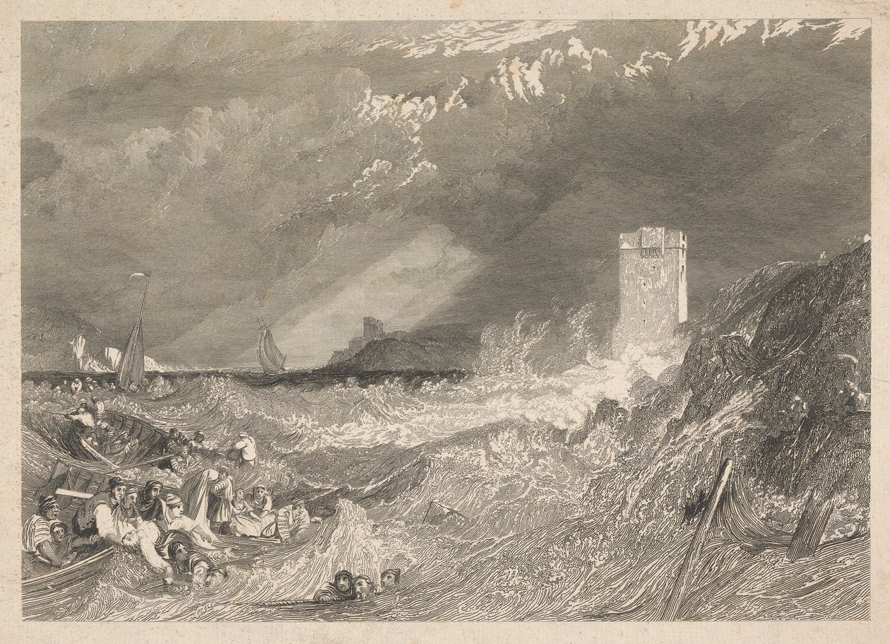 Ingång till Fowey Harbour, Cornwall av W. R. Smith