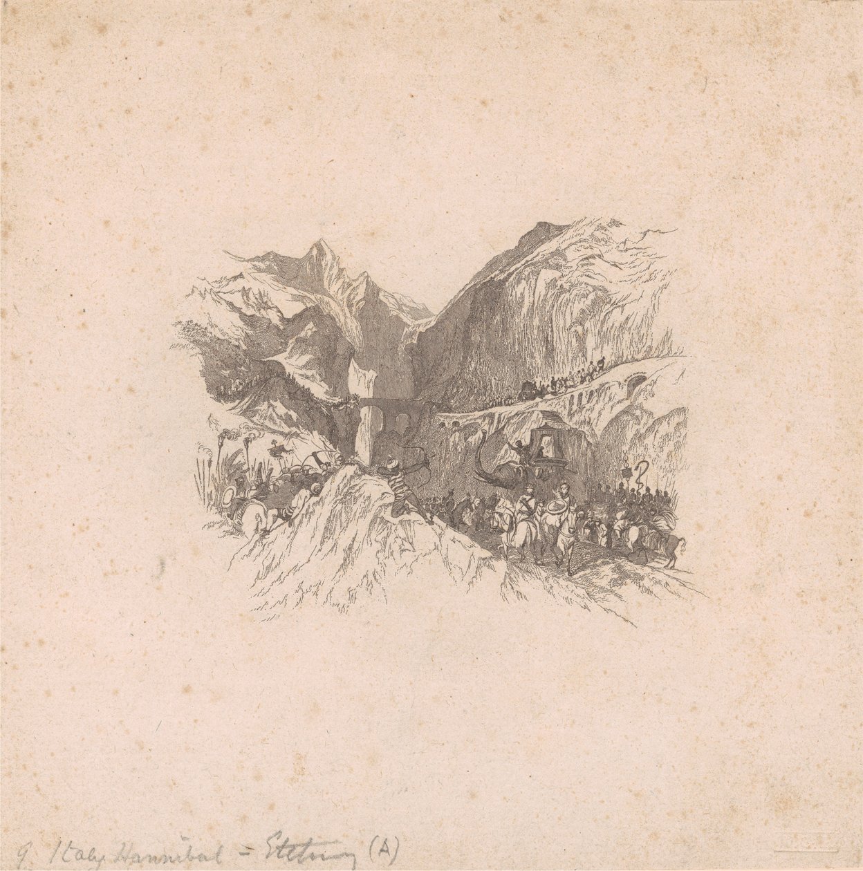 Hannibal passerar Alperna (vinjetter) av W. R. Smith