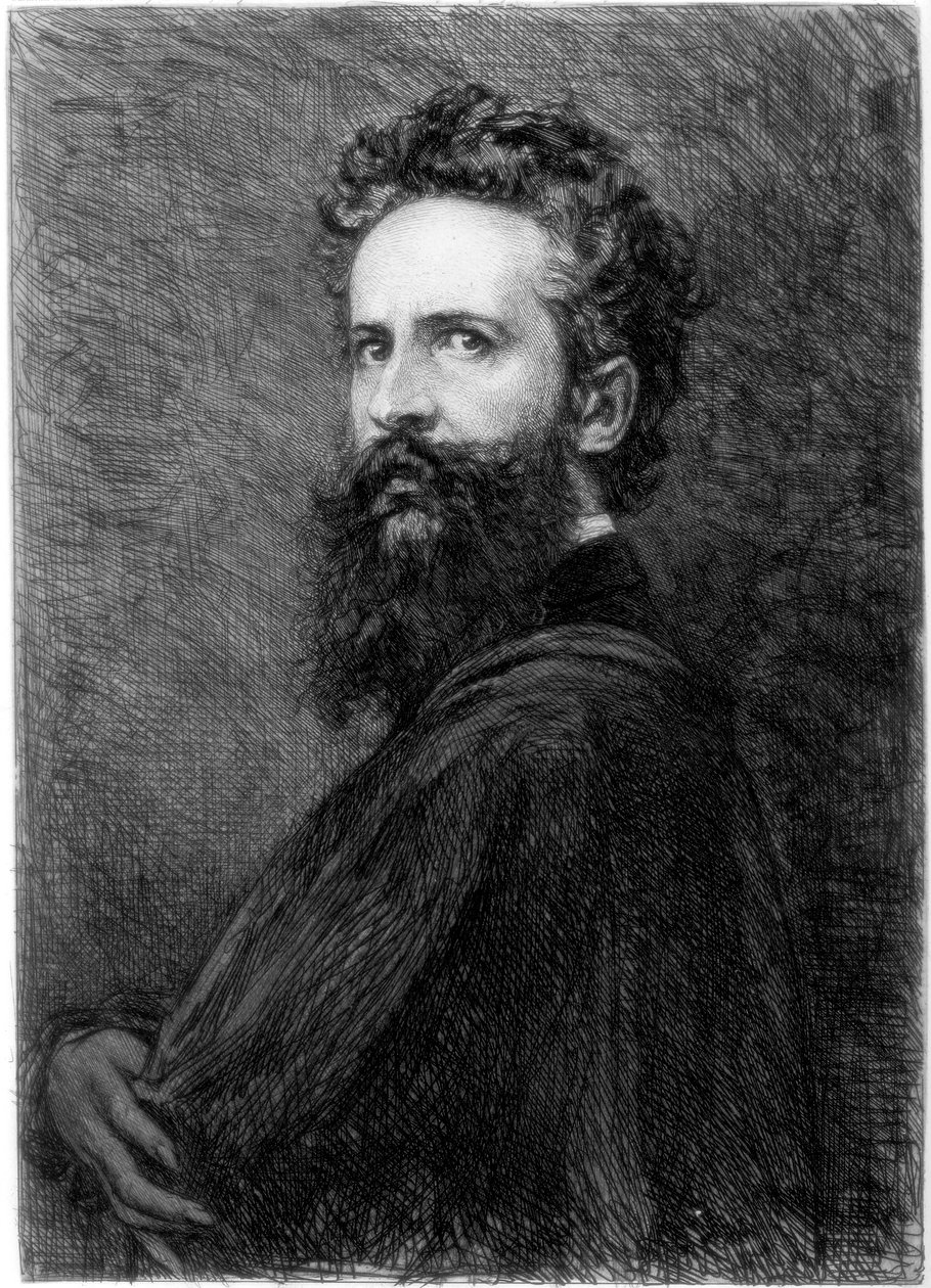 Hans Makart, österrikisk konstnär, c1880-1882. av W. Unger