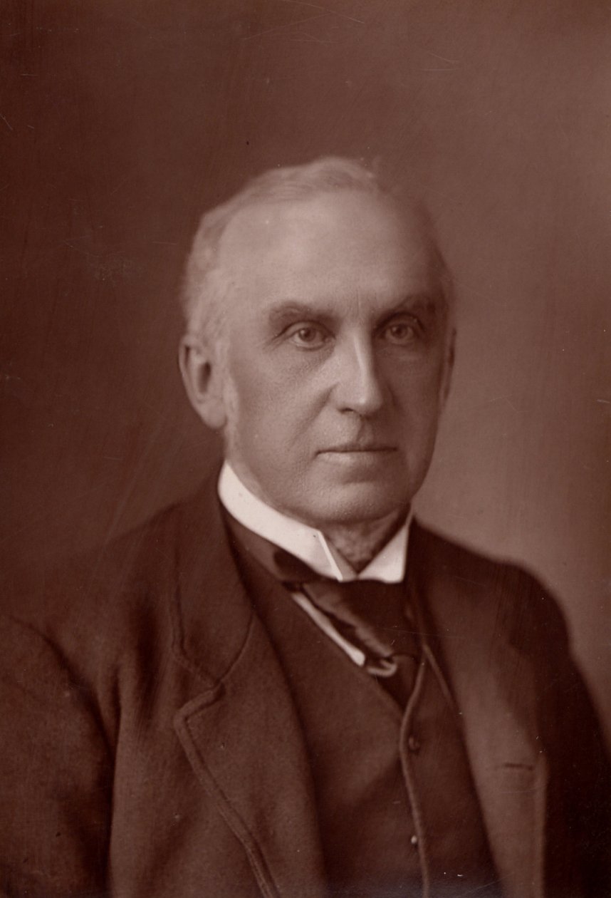 ""Charles Russell, förste baron Russell av Killowen (1832-1900) engelsk advokat. Lord Chief Justice of England från 1894 (woodburytype) av W. and D. (after) Downey