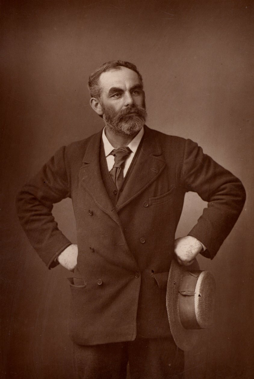 ""John Burns (1858-1943) engelsk arbetarpolitiker (socialistisk). (woodburytype) av W. and D. (after) Downey