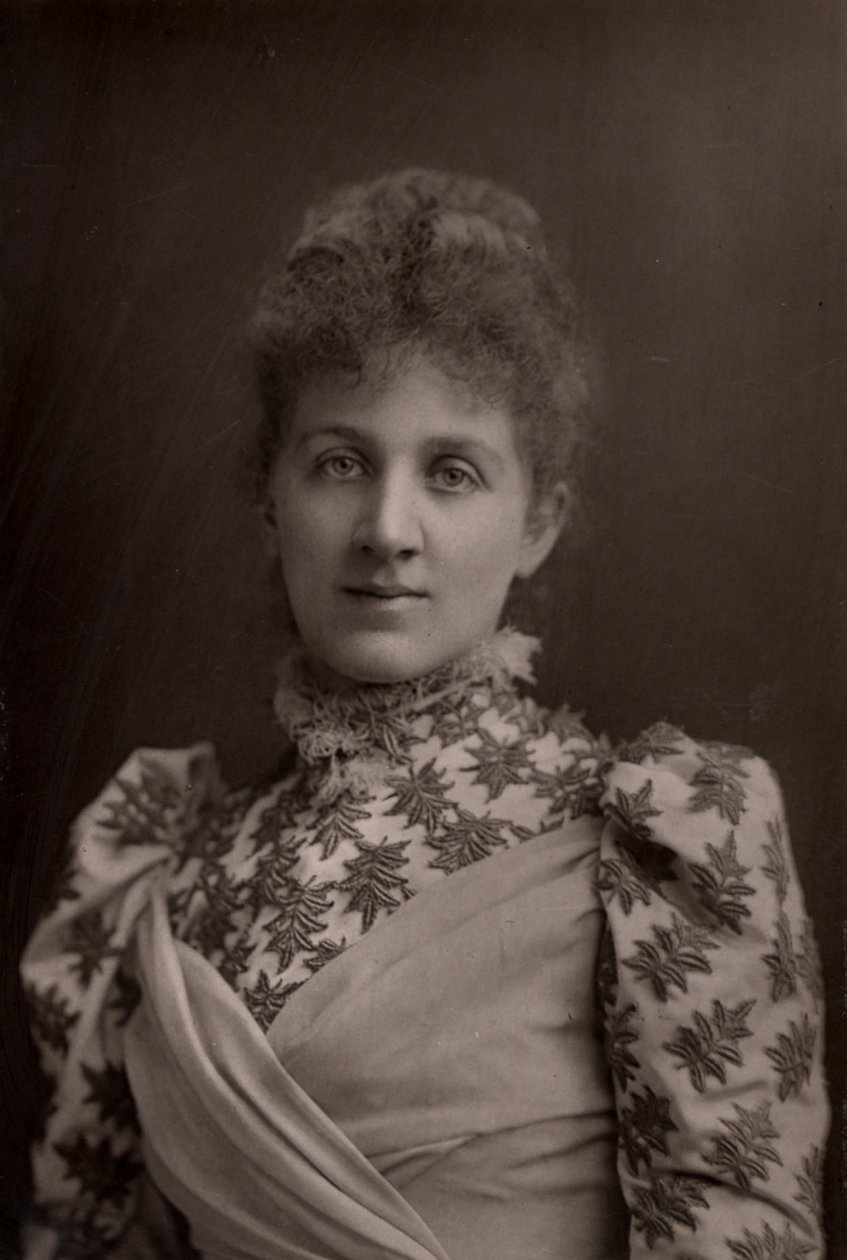 ""Liza Lehmann (Elizabetta Nina Mary Frederika Lehmann - 1862-1918) engelsk sopran och kompositör. (typ woodbury) av W. and D. (after) Downey