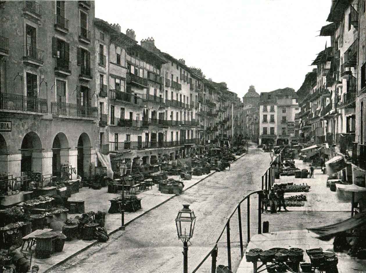 Marknaden, Zaragoza, Spanien, 1895. av W and S Ltd