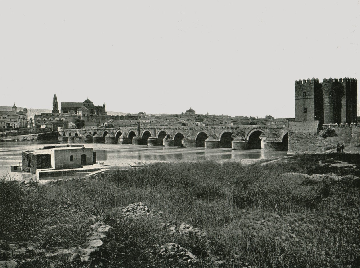 Den romerska bron, Cordoba, Spanien, 1895. av W and S Ltd