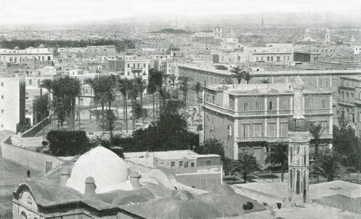 Utsikt över staden Alexandria, Egypten, 1895. av W and S Ltd