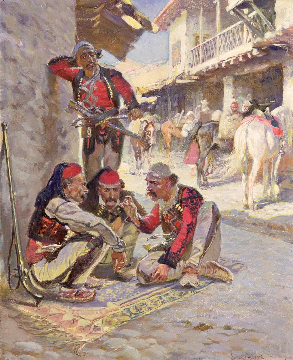 Tärningsspel, 1892 av Waclaw Pawliszak