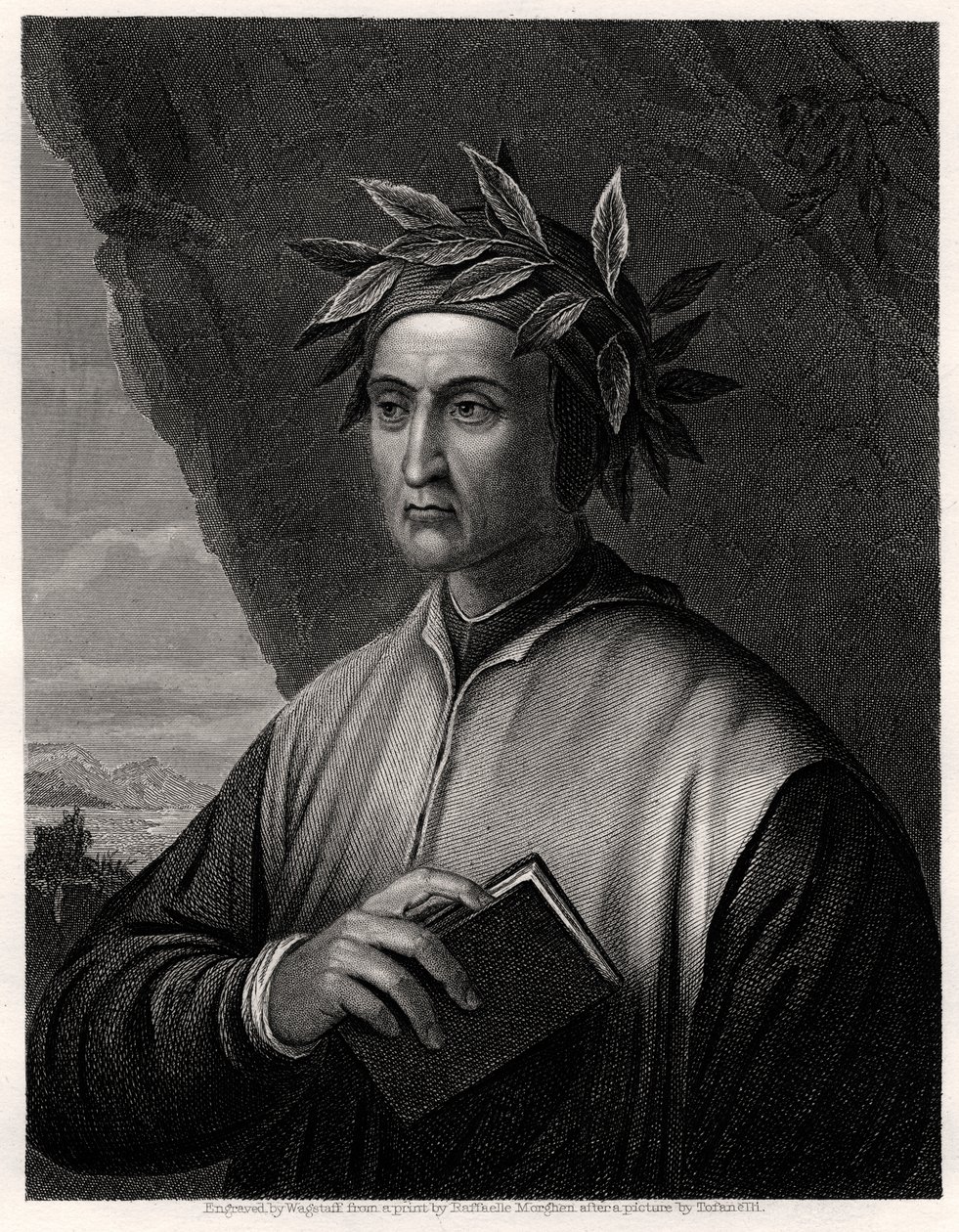 Dante Alighieri, italiensk poet, 1800-talet. av Wagstaff