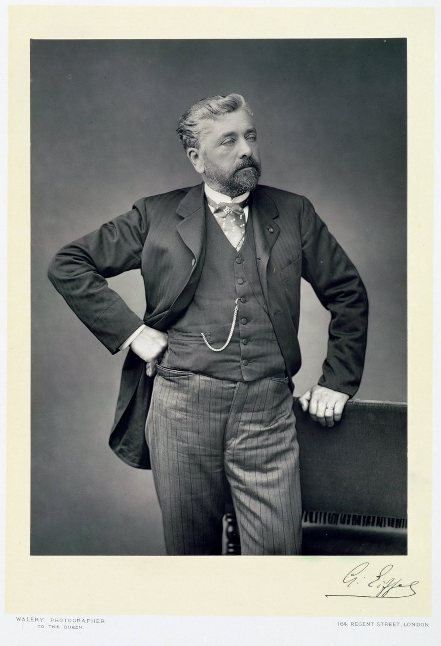 Alexandre Gustave Eiffel, fransk ingenjör, sent 1800-tal av Walery