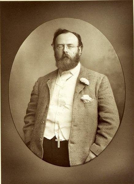 Porträtt av Robert Buchanan (1841-1901) (s/v foto) av Walery Rzewuski