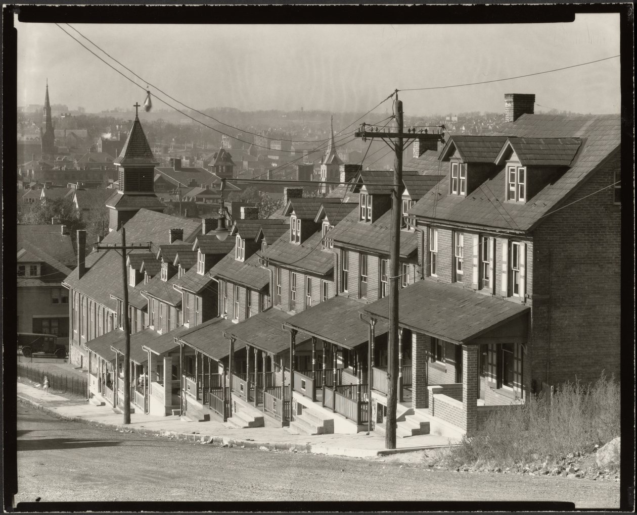 Tvåfamiljshus i Bethlehem, Pennsylvania av Walker Evans
