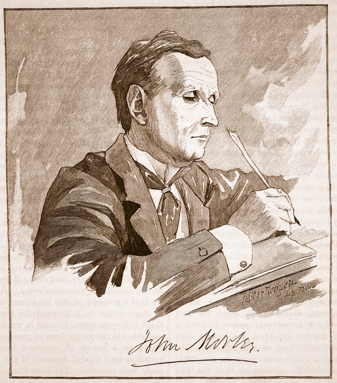 Mr Morley, illustration från "Cassell