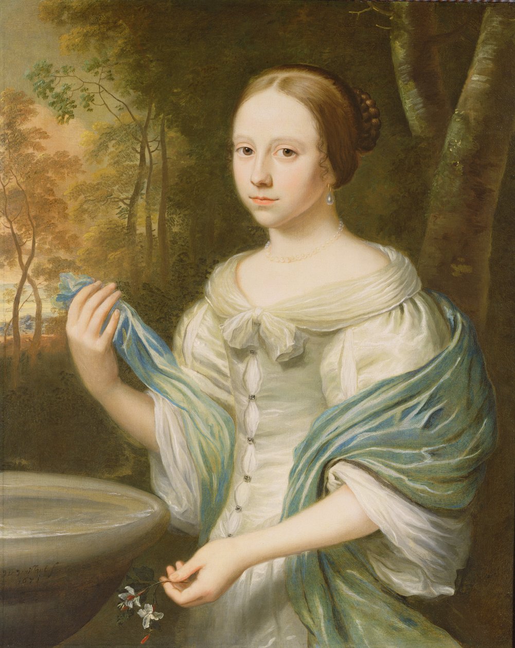 Porträtt av en dam, 1671 av Wallerant Vaillant