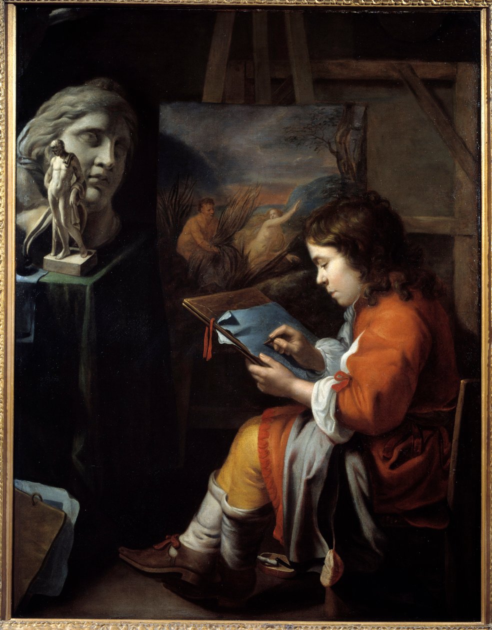 Den unge ritaren Målning av Walelrant Vaillant (1623-1677) av Wallerant Vaillant